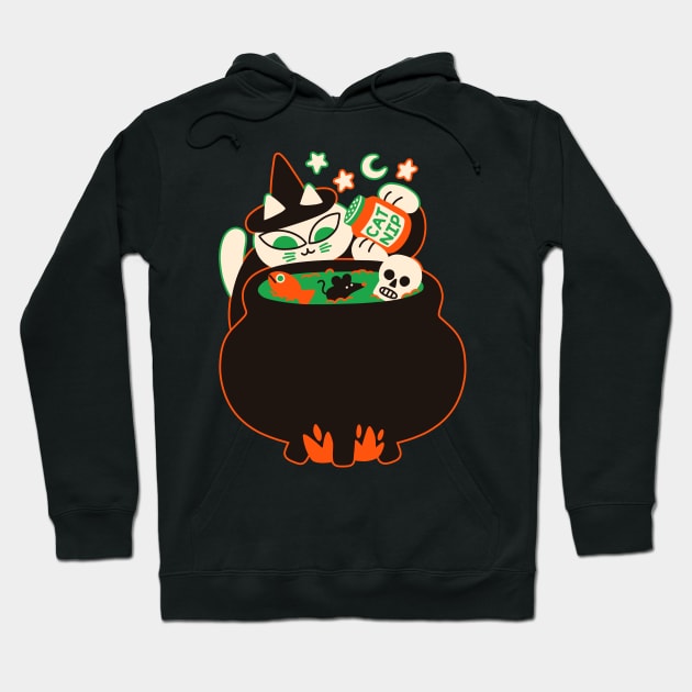 Witch Cat's Secret Ingredient Hoodie by obinsun